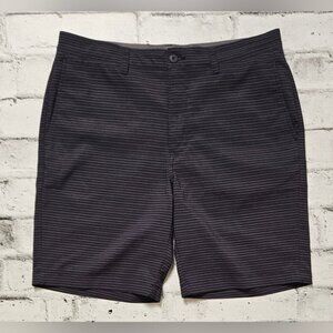 Ben Hogan Men's Golf Black and Grey Striped Shorts.